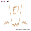 64504 Xuping fashion jewellery import accessories vogue gold bridal jewelry set China wholesale